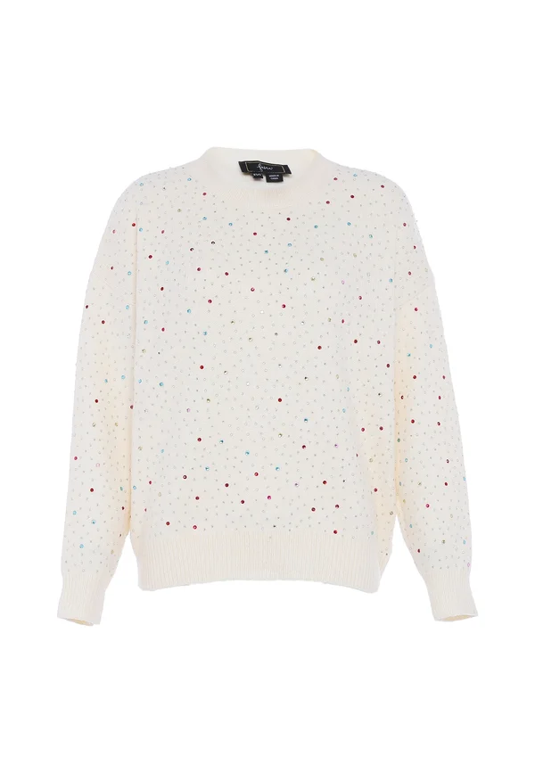 Strickpullover - wollweiss