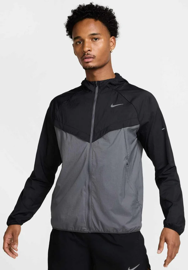 STRIDE - Laufjacke - black iron grey