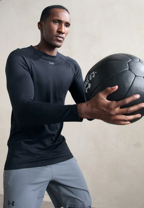 STRIDE SEAMLESS LONGSLEEVE MEN - Langarmshirt - black