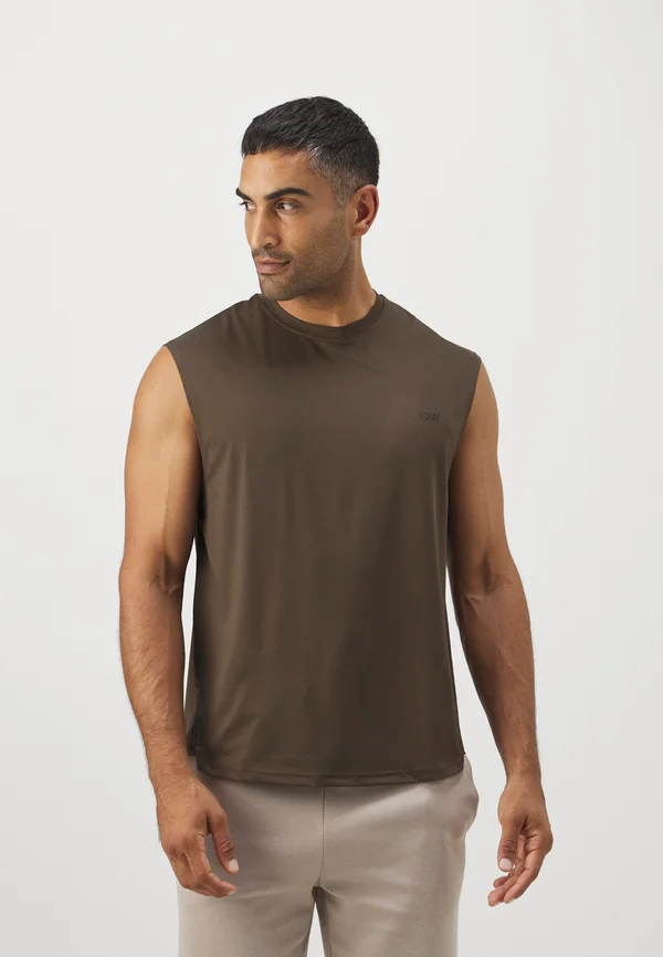 STRIDE SLEEVELESS MEN - Top - smokey brown