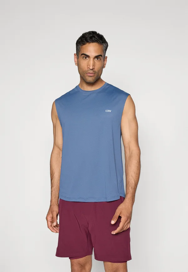 STRIDE SLEEVELESS - T-Shirt basic - dusty twilight blue