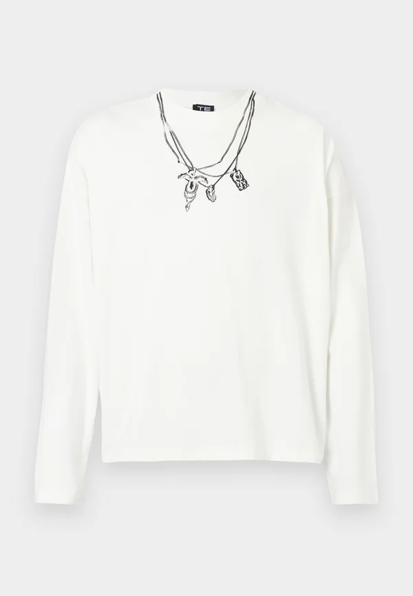 STRING LONG SLEEVE UNISEX - Langarmshirt - white