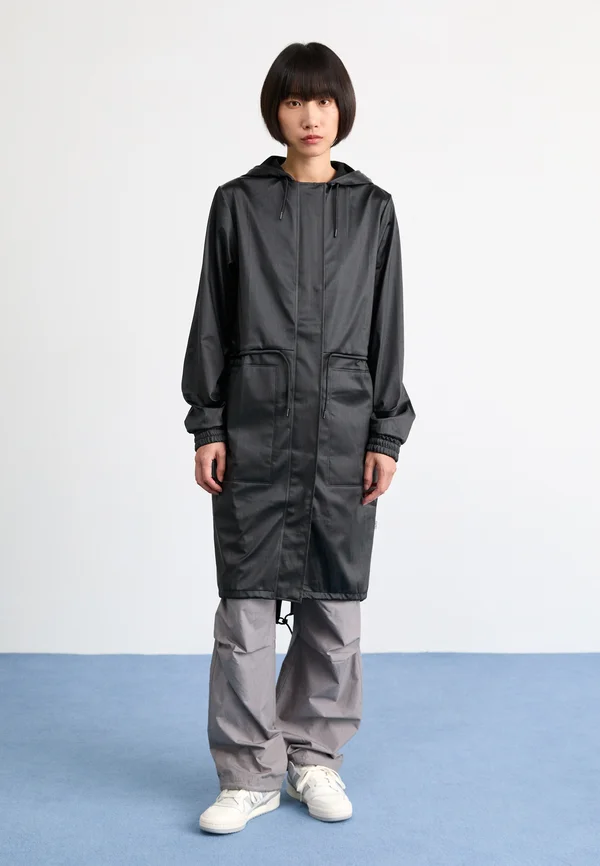STRING UNISEX - Parka - black grain