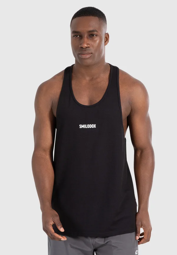 STRINGER LENO - Top - schwarz