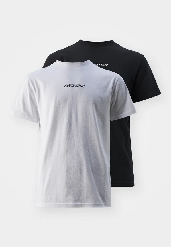 STRIP 2 PACK UNISEX - T-Shirt basic - black/white