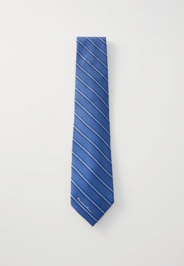 STRIPE LOGO TIE - Krawatte - blue