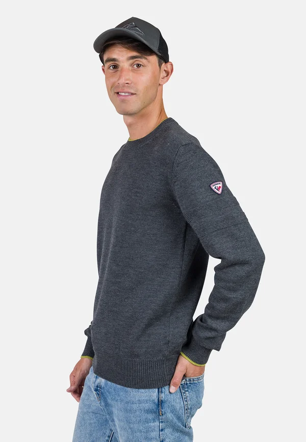 STRIPE NEW - Strickpullover - onyx grey