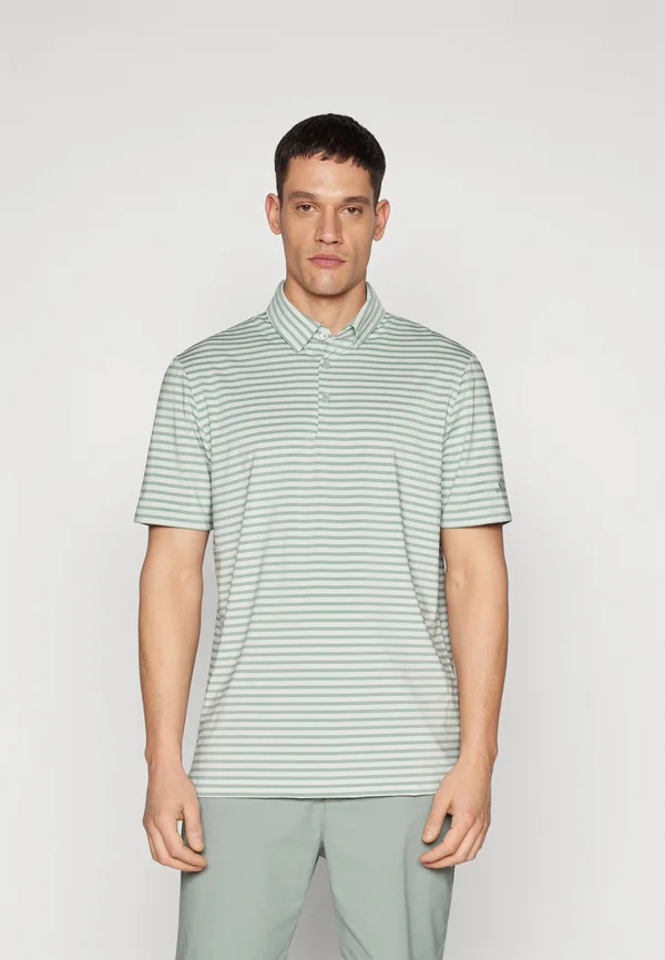 STRIPE - Poloshirt - silver green/wonder silver