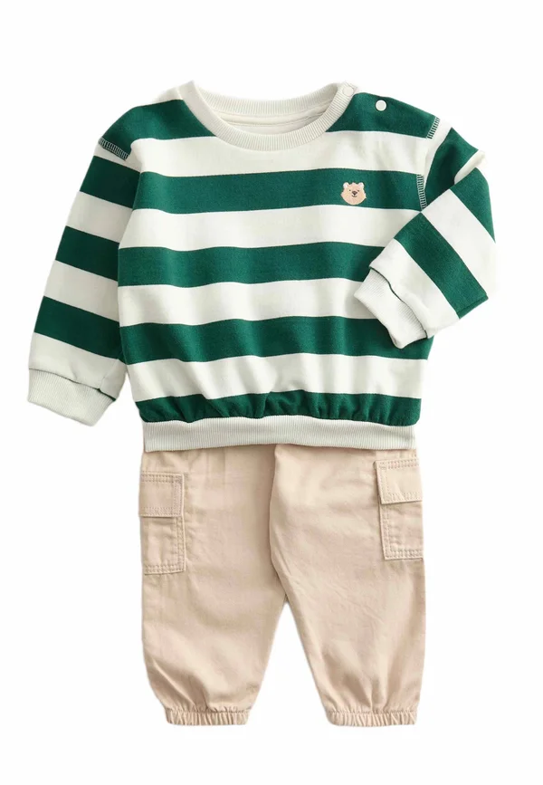 STRIPE SET - Sweatshirt - green mix