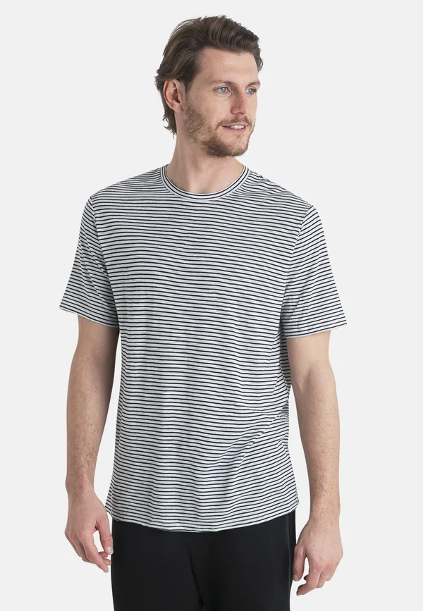STRIPE - T-Shirt print - snow midnight navy s