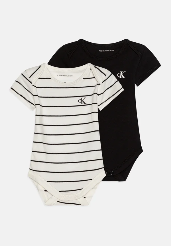 STRIPE UNISEX 2 PACK - T-Shirt print - black/tofu