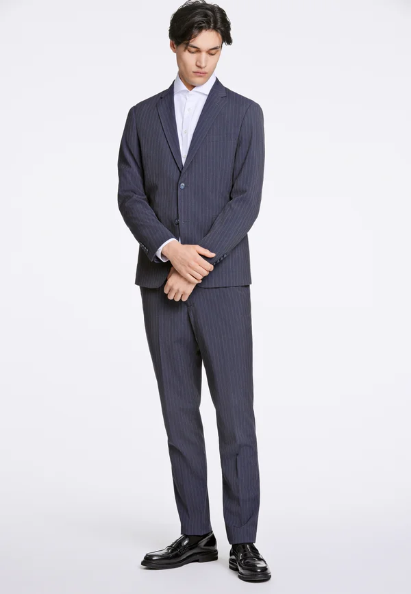 STRIPED - Anzug - dk blue