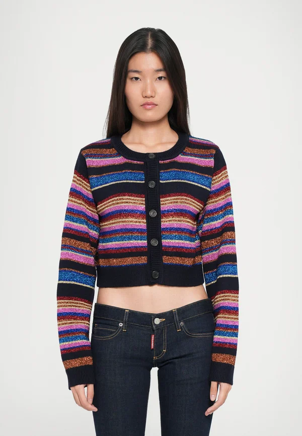 STRIPED CARDIGAN - Strickjacke - multi-coloured