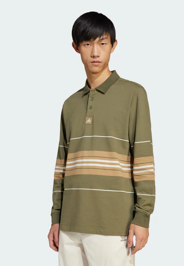 STRIPED - Langarmshirt - olive strata