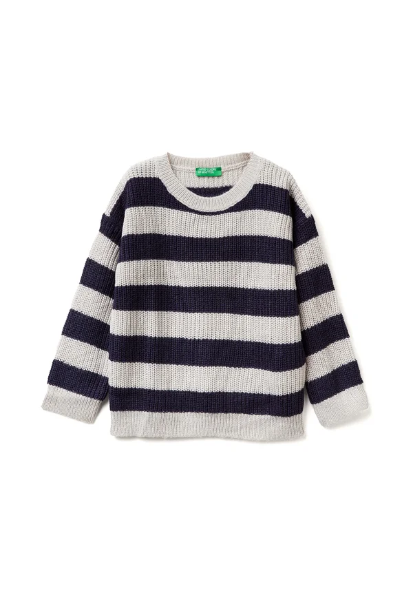 STRIPED - Strickpullover - grey