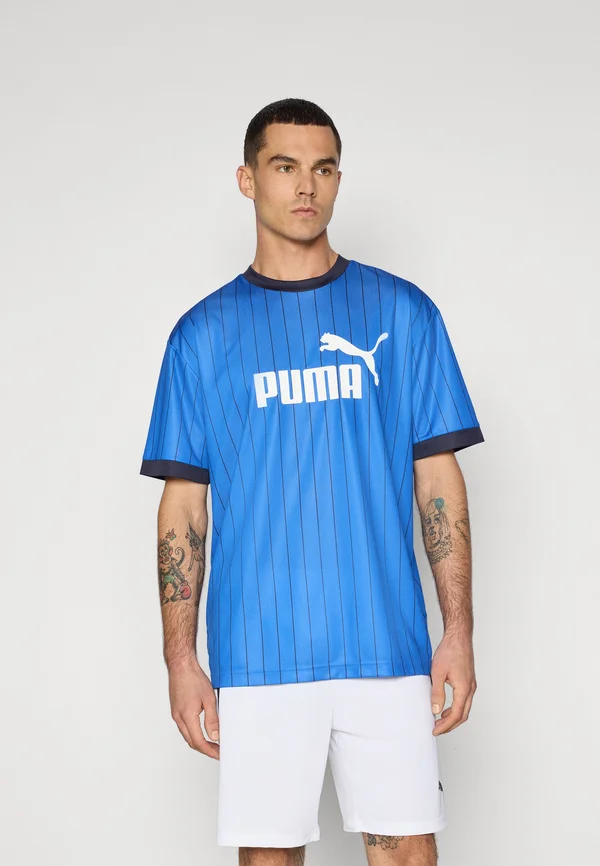 STRIPED - T-Shirt print - mountain blue