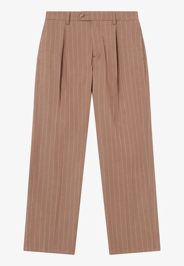 STRIPED TROUSERS UNISEX - Stoffhose - carafe
