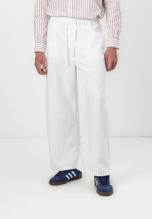 STRIPED WIDELEG TROUSERS - Stoffhose - skyway