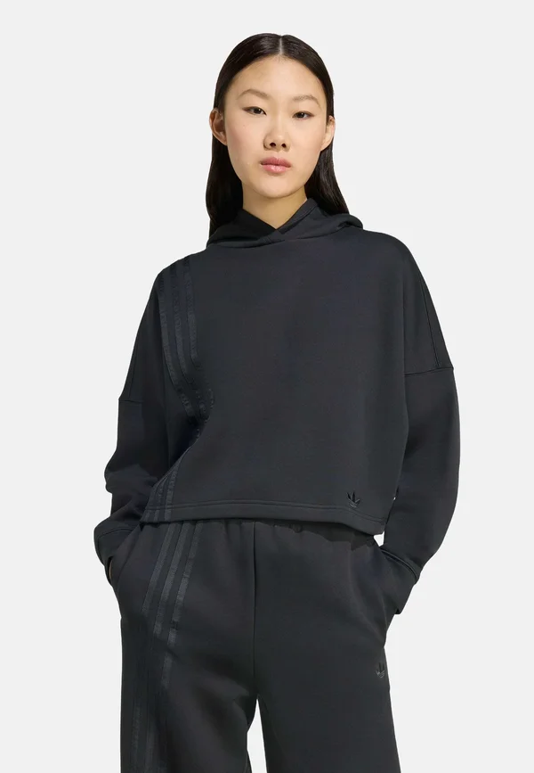 STRIPES - Kapuzenpullover - black