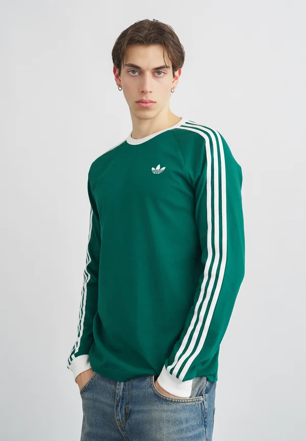 STRIPES TEE - Langarmshirt - collegiate green