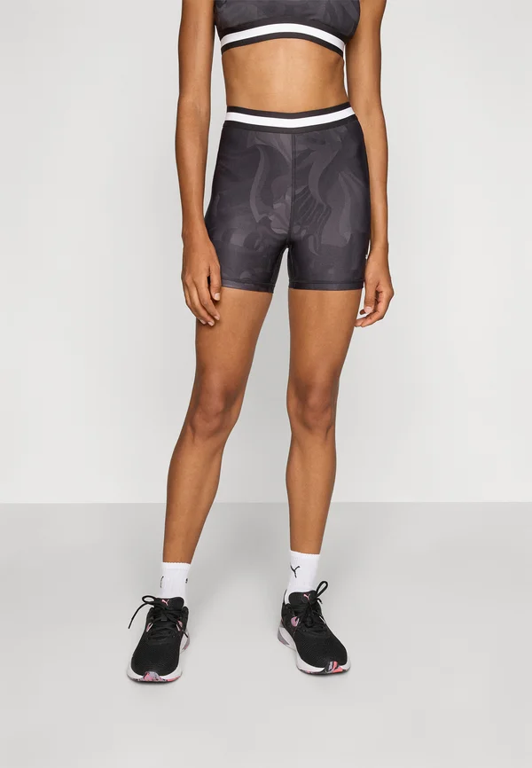 STRONG FLORAL RIBBON SHORT  - Tights - black