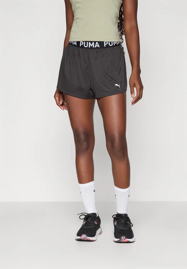 STRONG - Kurze Sporthose - black