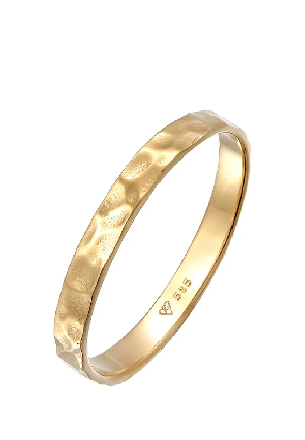 STRUCTURED BAND - Ring - gold coloured