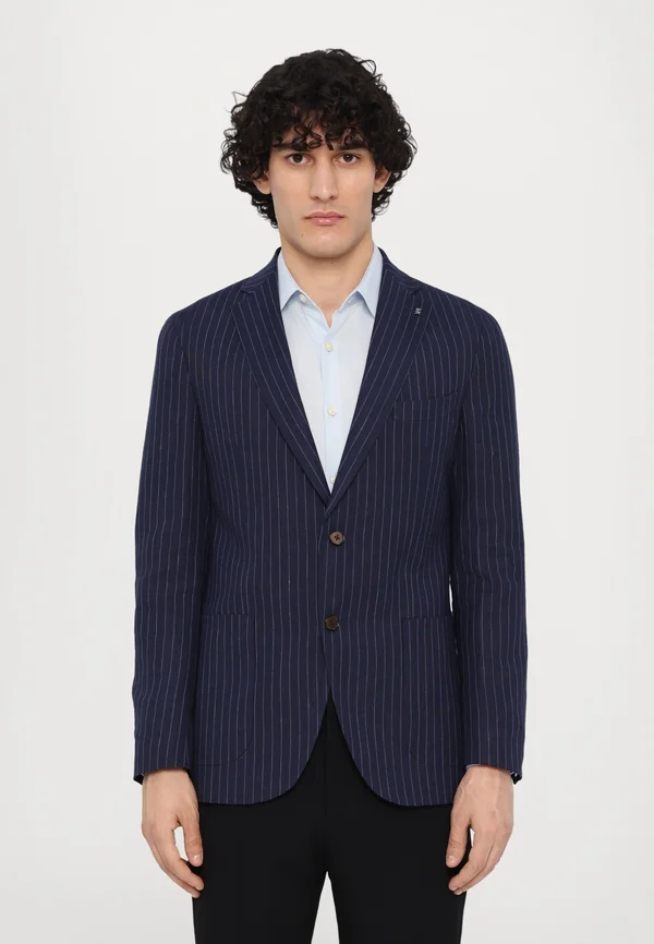 STRUCTURED PINSTRIPE  - Sakko - estate blue