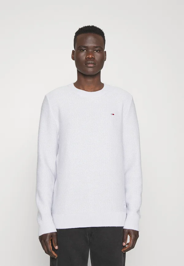 STRUCTURED - Strickpullover - silver grey htr