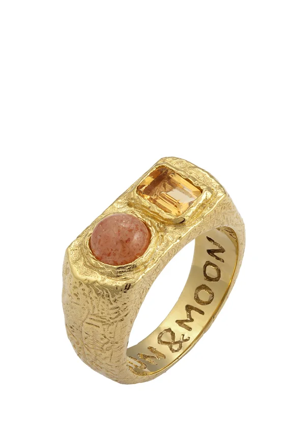 STRUCTURED SUN AND MOON - Ring - rose gold-coloured