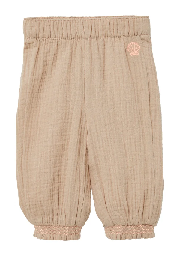 STRUKTURIERTE  SMOK - Stoffhose - beige