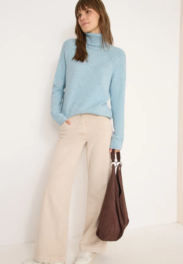 STRUKTURMIX PULLOVER - Strickpullover - blau