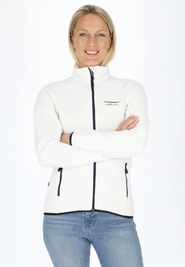 STRYN - Fleecejacke - white/navy