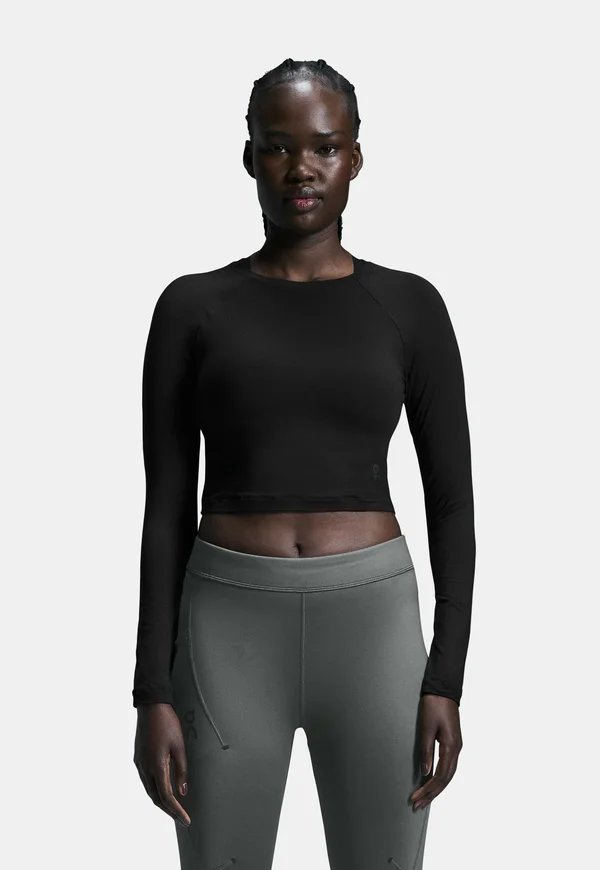 STUDIO CROP - Langarmshirt - black