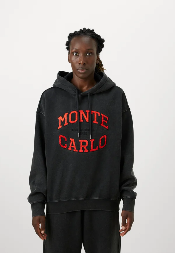 STUDIO OVERSIZED HOODIE - Kapuzenpullover - washed out black