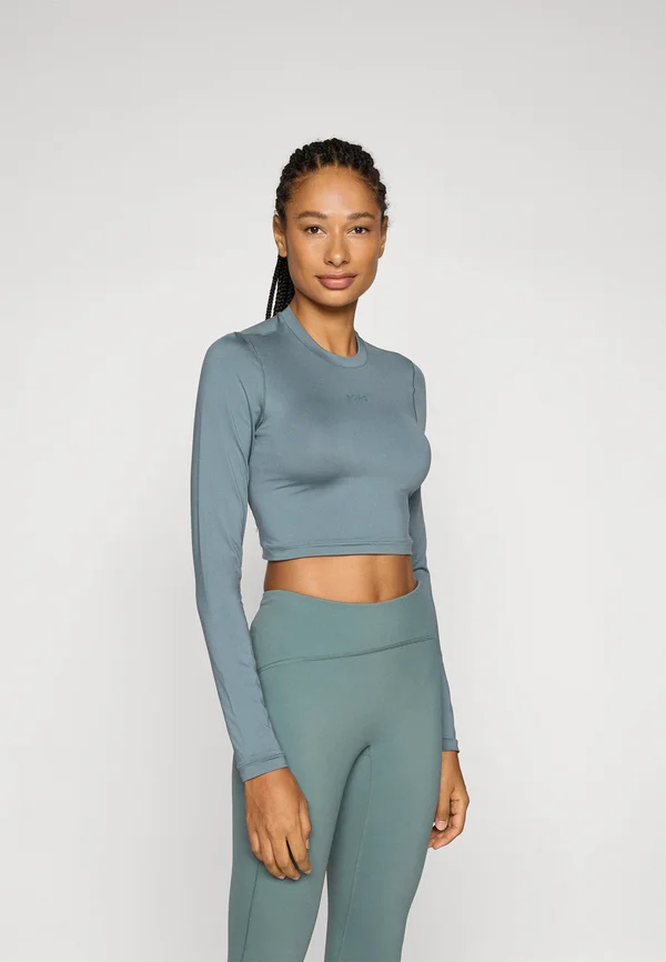 STUDIO SOFT CROPPED LONGSLEEVE - Langarmshirt - balsam green