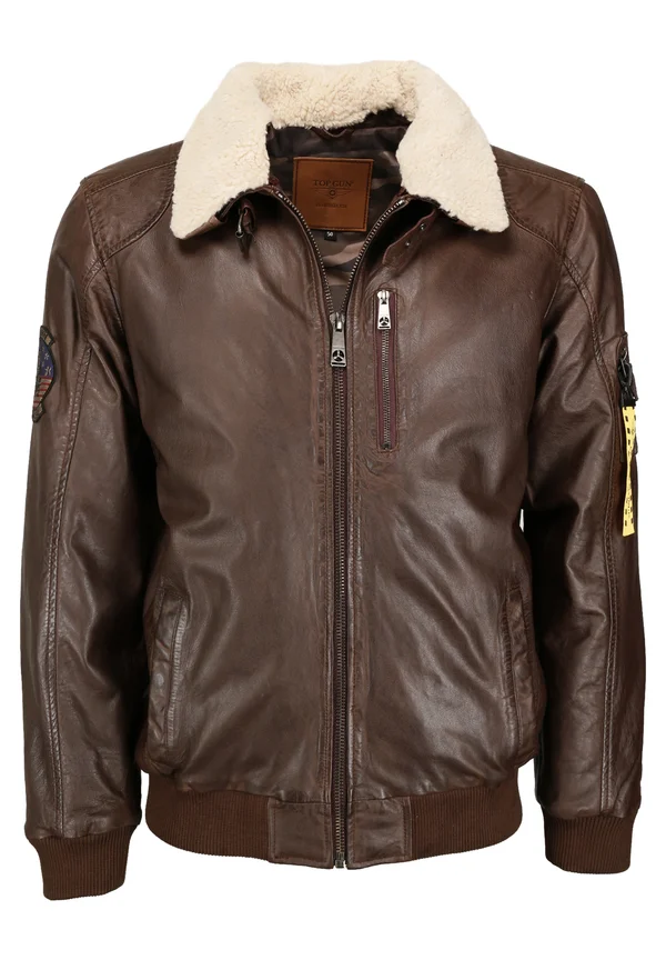 STYLISCH  - Lederjacke - braun
