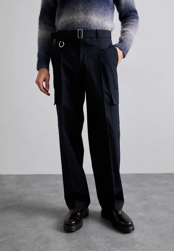 SUIT PANT POCKETS  - Cargohose - navy