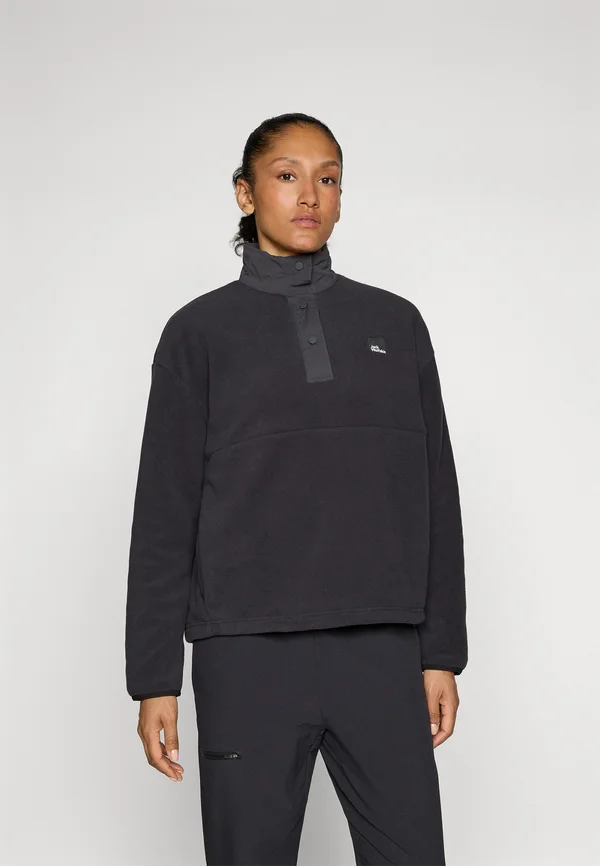 SUMETRO - Fleecepullover - black