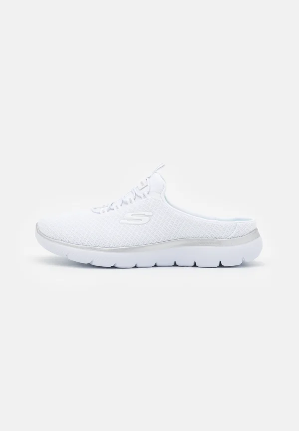 SUMMITS - Pantolette flach - white/silver