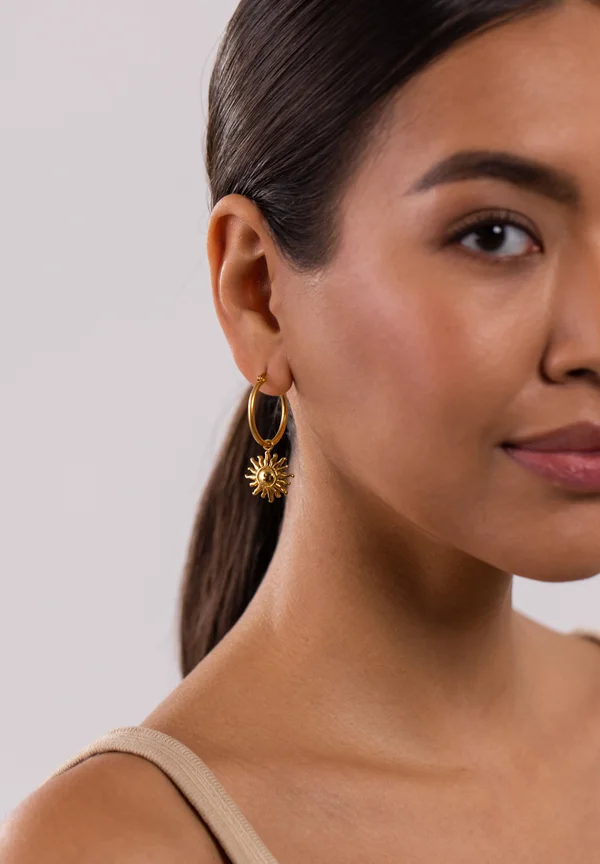 SUN - Ohrringe - gold-coloured