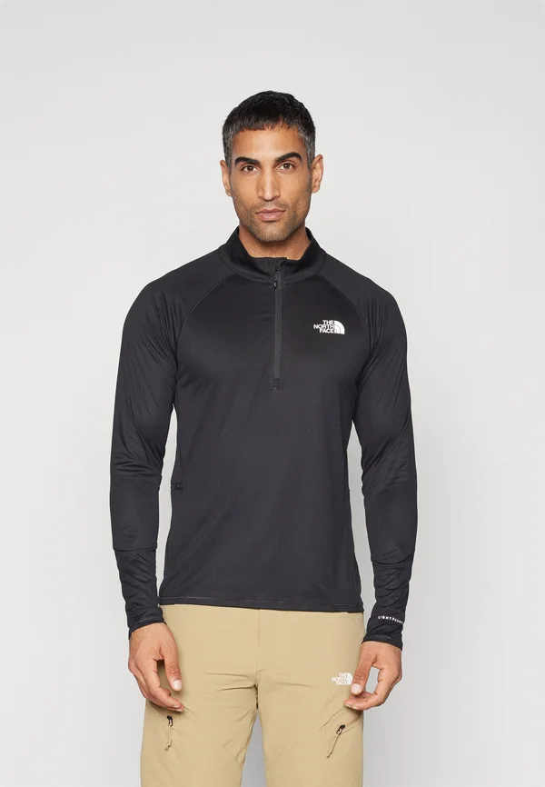 SUNRISER 1/4 ZIP - Langarmshirt - black