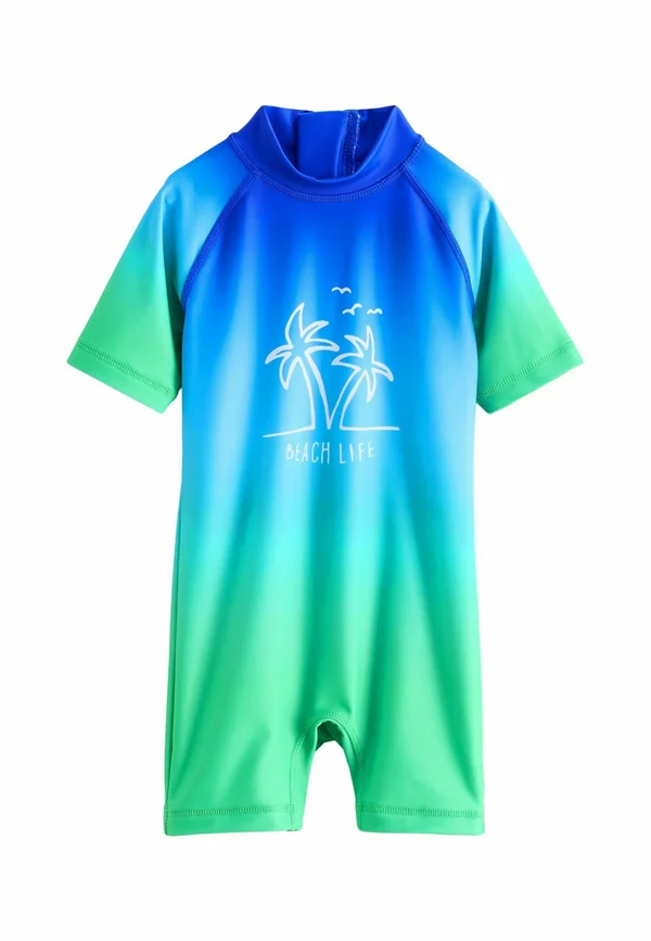 SUNSAFE ALL-IN-ONE STANDARD - Badeanzug - blue green dip dye