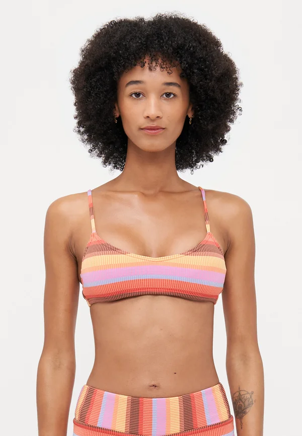 SUNSET STRIPE BRALETTE - Bikini-Top - pink cosmos
