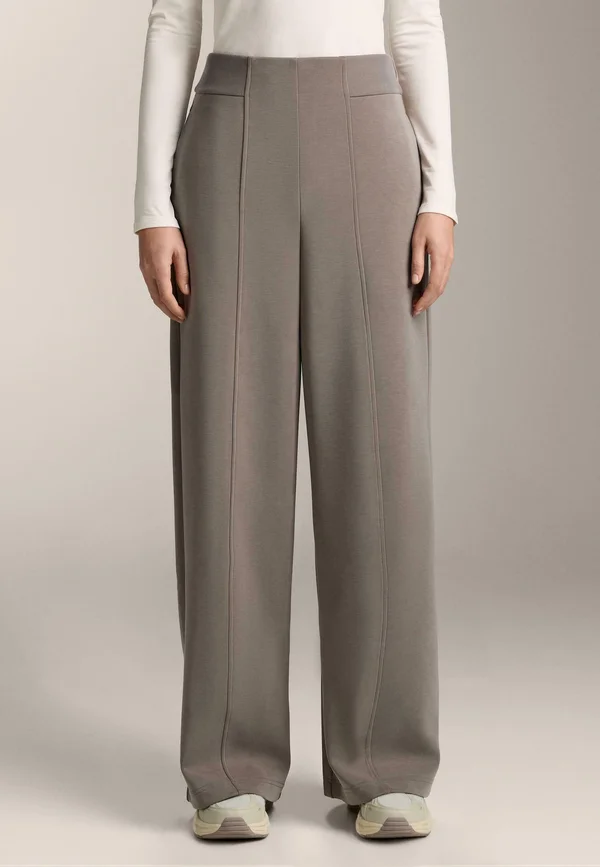 SUPER HIGH-RISE WITH SIDE RIB AND BRUSHED MODAL - Jogginghose - mottled dark green