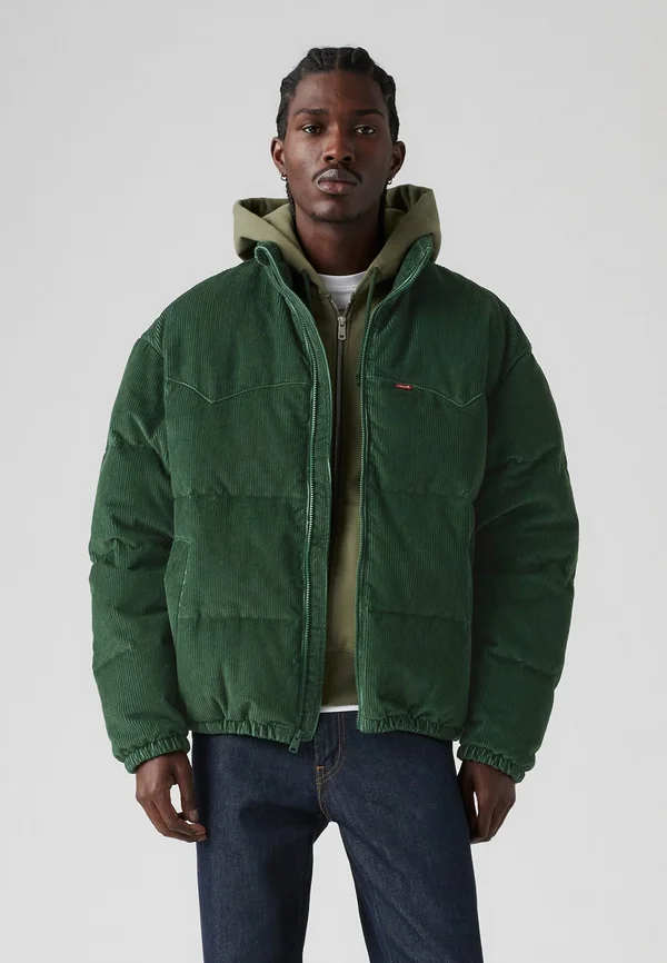 SUPER PUFFER JACKET - Daunenjacke - python green