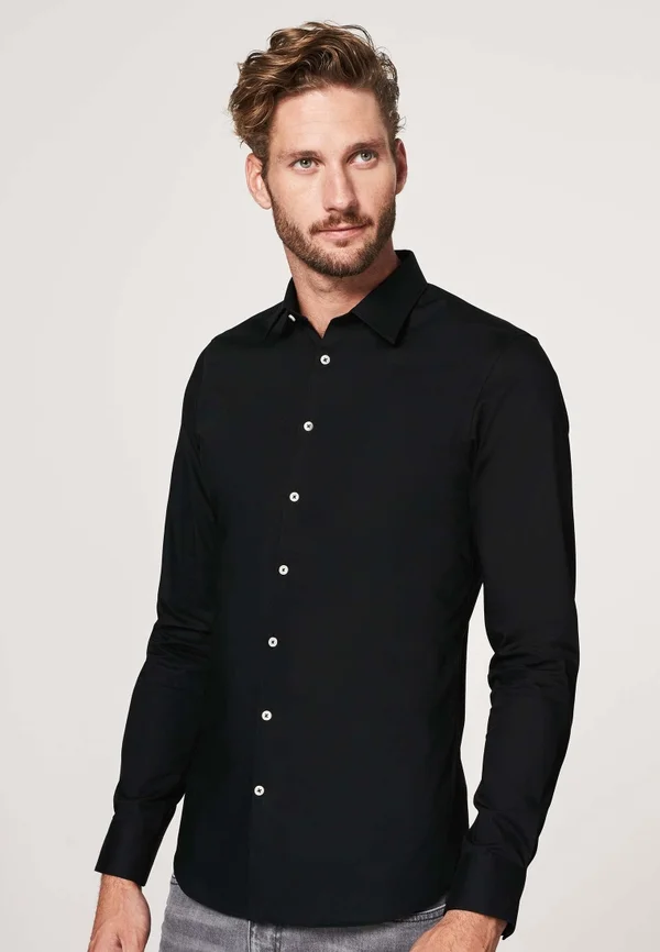 SUPER SLIM FIT - Hemd - zwart