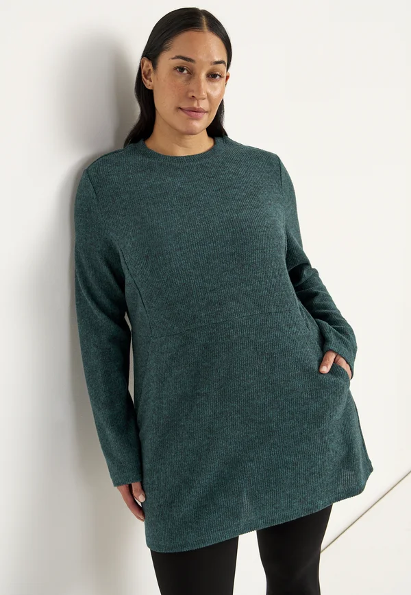 SUPER SOFT WITH POCKETS - Strickpullover - petrol-green