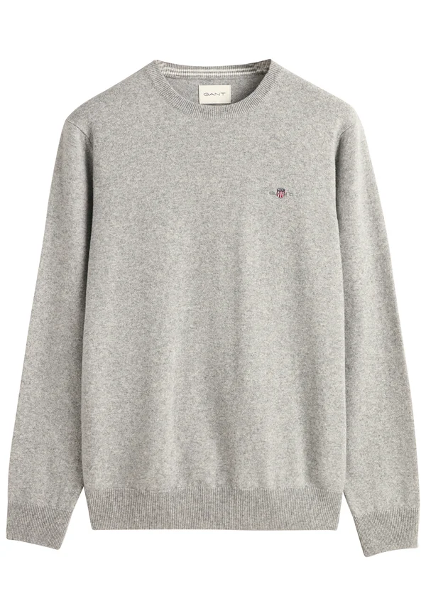 SUPERFINE CREW NECK - Strickpullover - grey melange