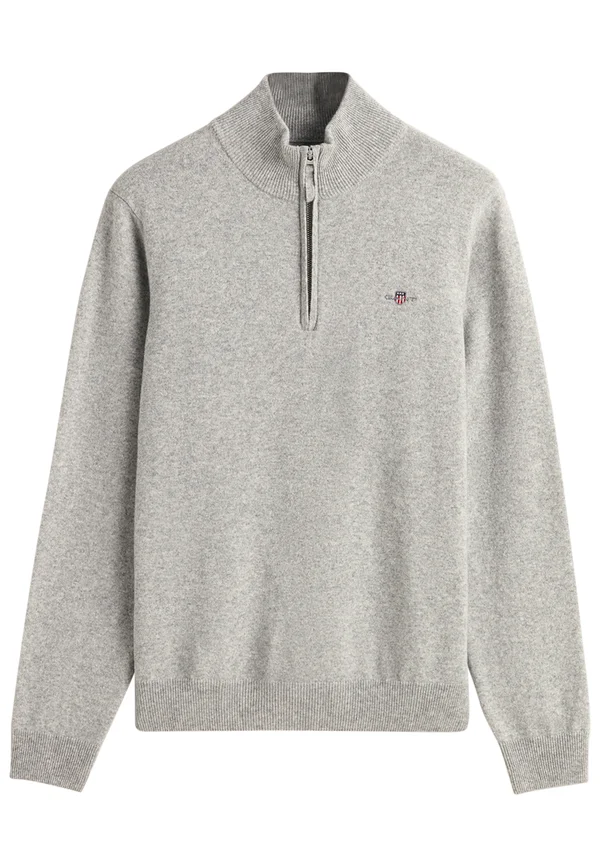 SUPERFINE HALF-ZIP  - Strickpullover - grey melange